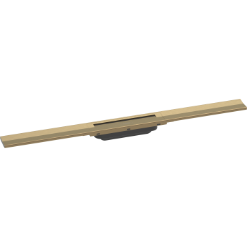 Raindrain flex element zewnętrzny odpływu liniowego 800 z możliwością przycięcia, montaż odsunięty od ściany brąz szczotkowany