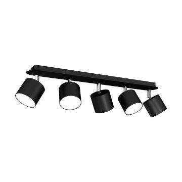 Lampa sufitowa dixie black 5xgx53