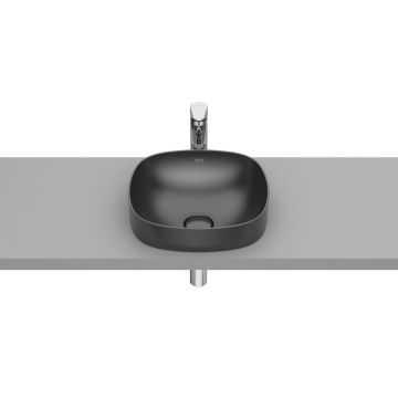 Inspira soft umywalka blatowa 370x370 h75 fineceramic® onyx