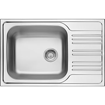 Zlew xylo dekor 1k z/ko 780x500x180, 3,5" + osprzęt
