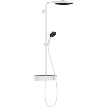 Pulsify s komplet prysznicowy 260 1jet z termostatem showertablet select 400 biały matowy