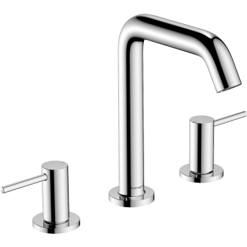 Tecturis s 3-otworowa bateria umywalkowa 150 ecosmart+ z kompletem odpływowym push-open chrom
