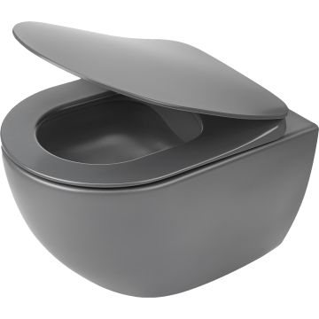 Miska wisząca peonia antracyt/titanium + deska