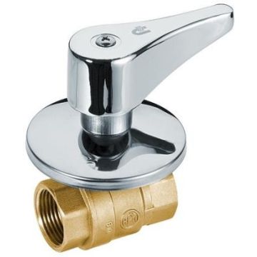 Zawor kulowy wodny podtynkowy 3/4"