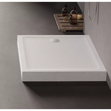 Brodzik mild stone akrylowy prostokątny 140x80x11,5 czarny