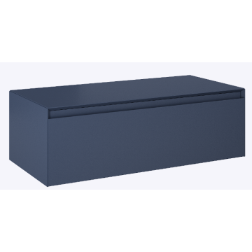 Komoda split slim 100 1s navy blue matt z blatem pdw