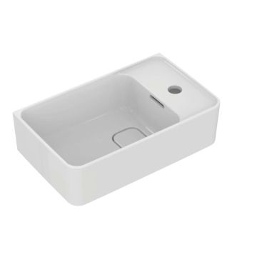 Strada ii umywalka 450x270x170 mm w biały, idealplus