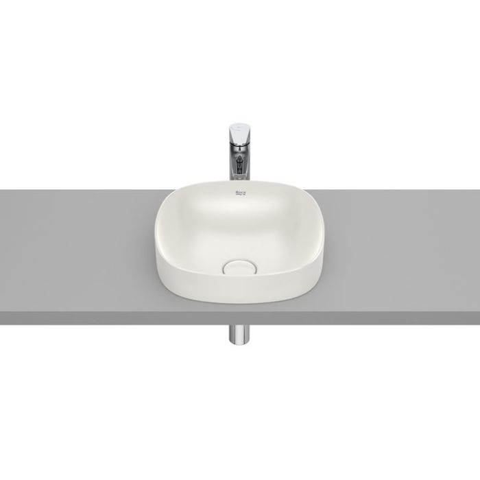 Inspira soft umywalka blatowa 370x370 h75 fineceramic® beż